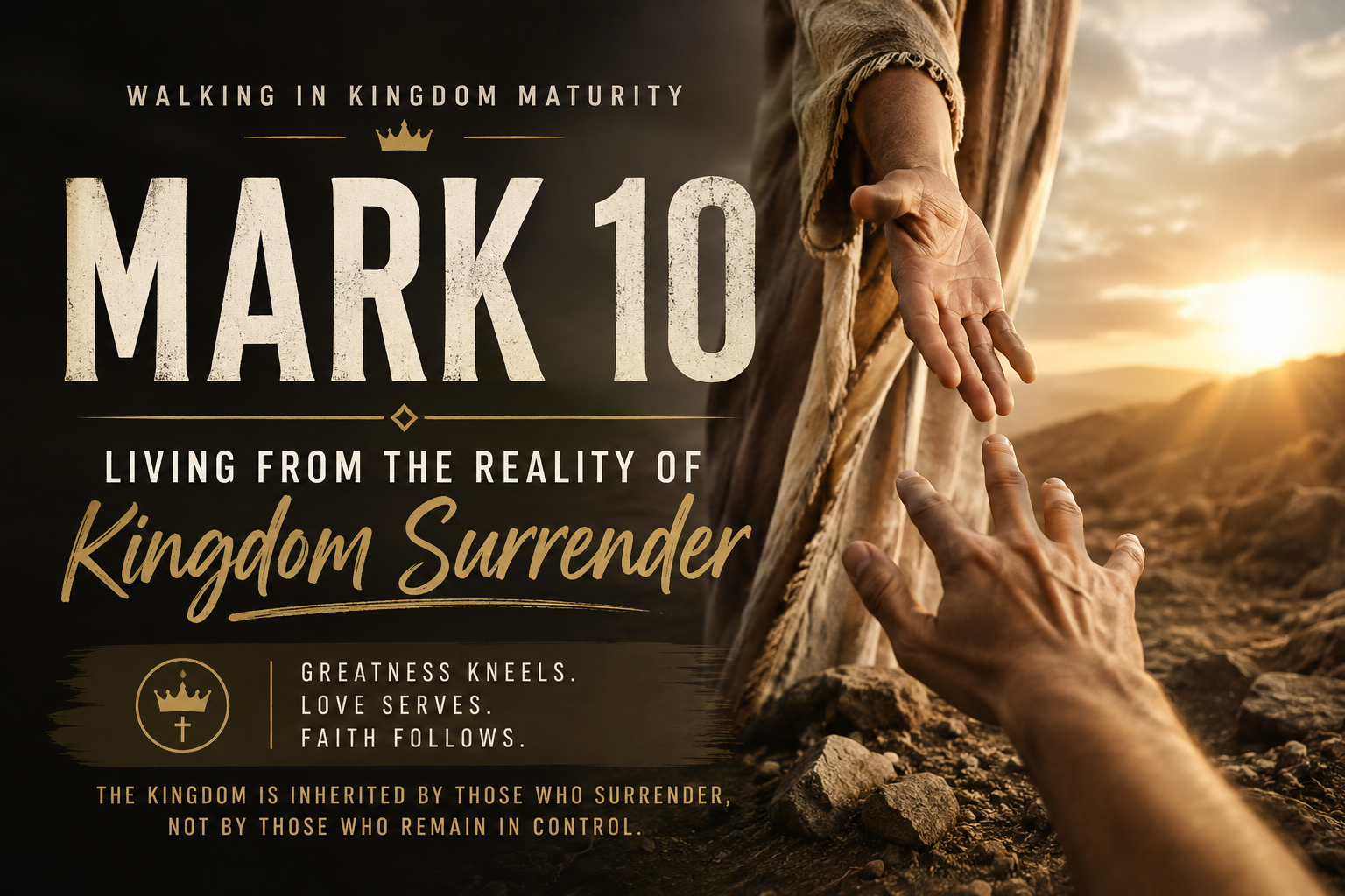 Mark 10 – Living From the Reality of Kingdom Surrender